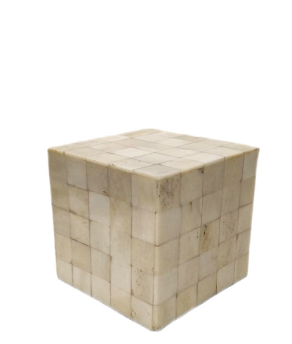 Fermacarte in osso "Cubo" piccolo