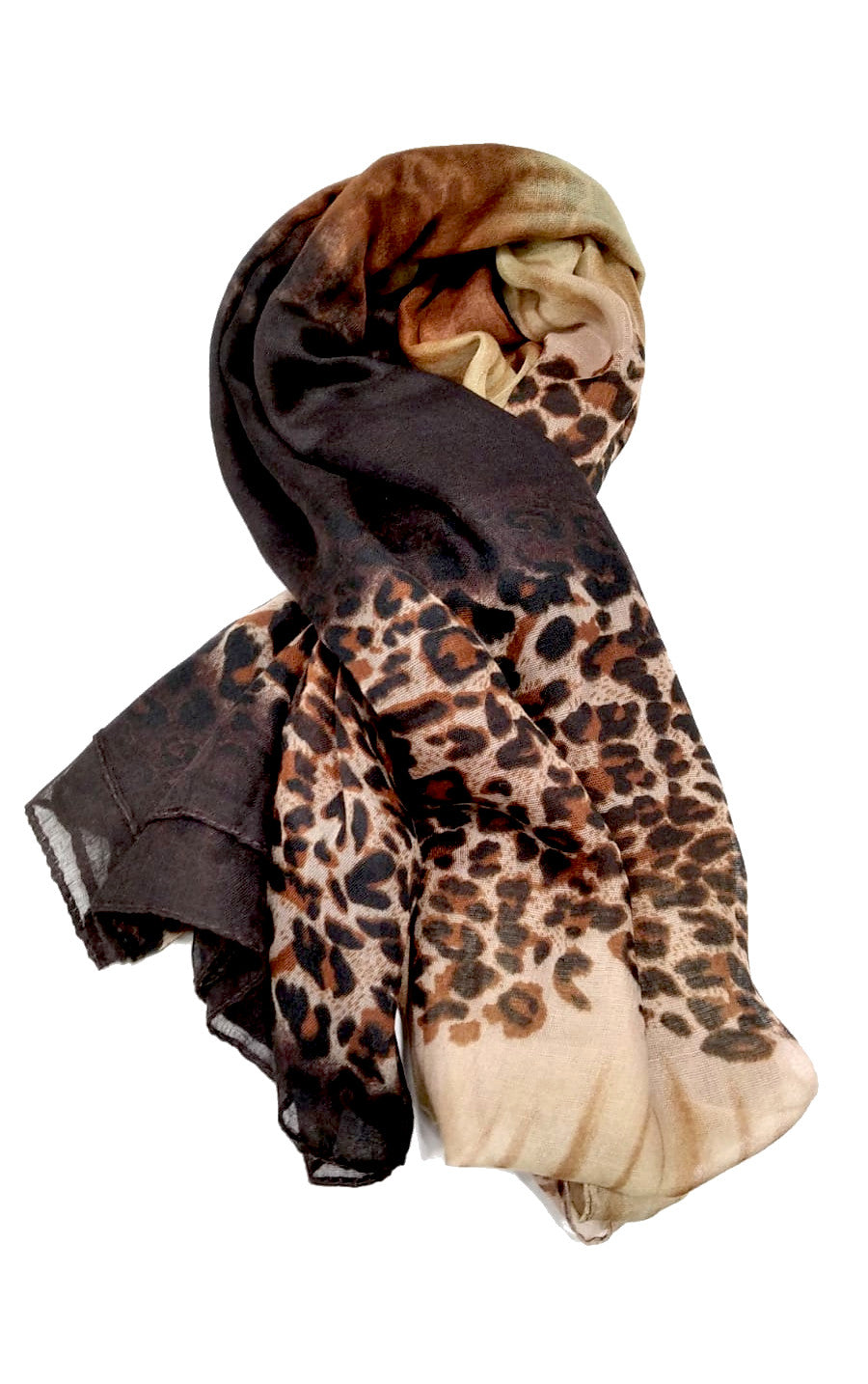 Sciarpa Foulard fantasia Maculata degradè in Poliestere (disponibile in due varianti)