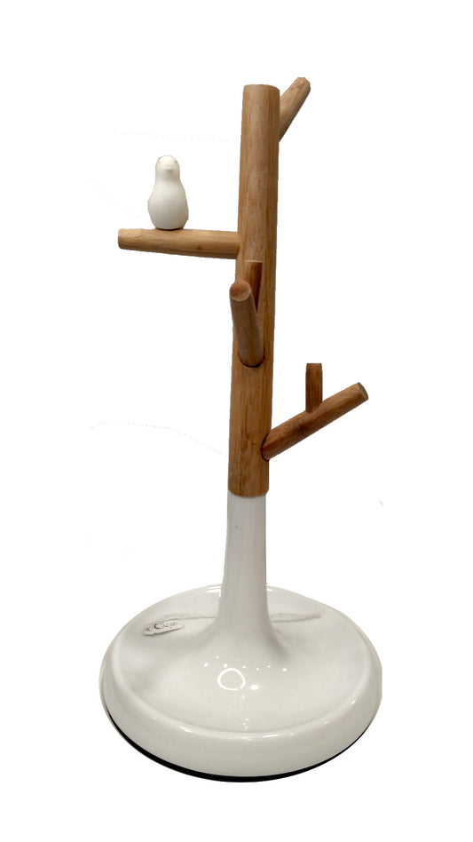 Portagioie in legno e plastica "Trespolo"