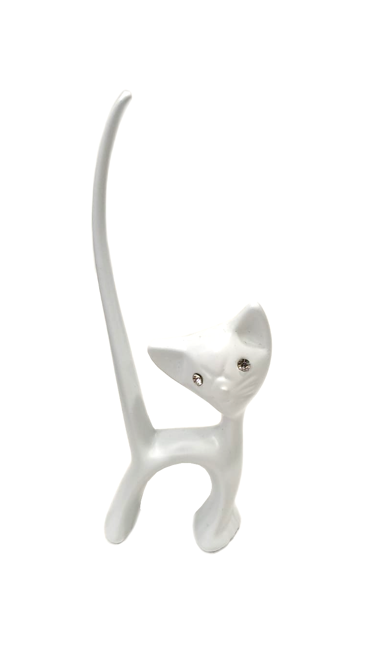 Porta anelli in resina "Animals" gattino