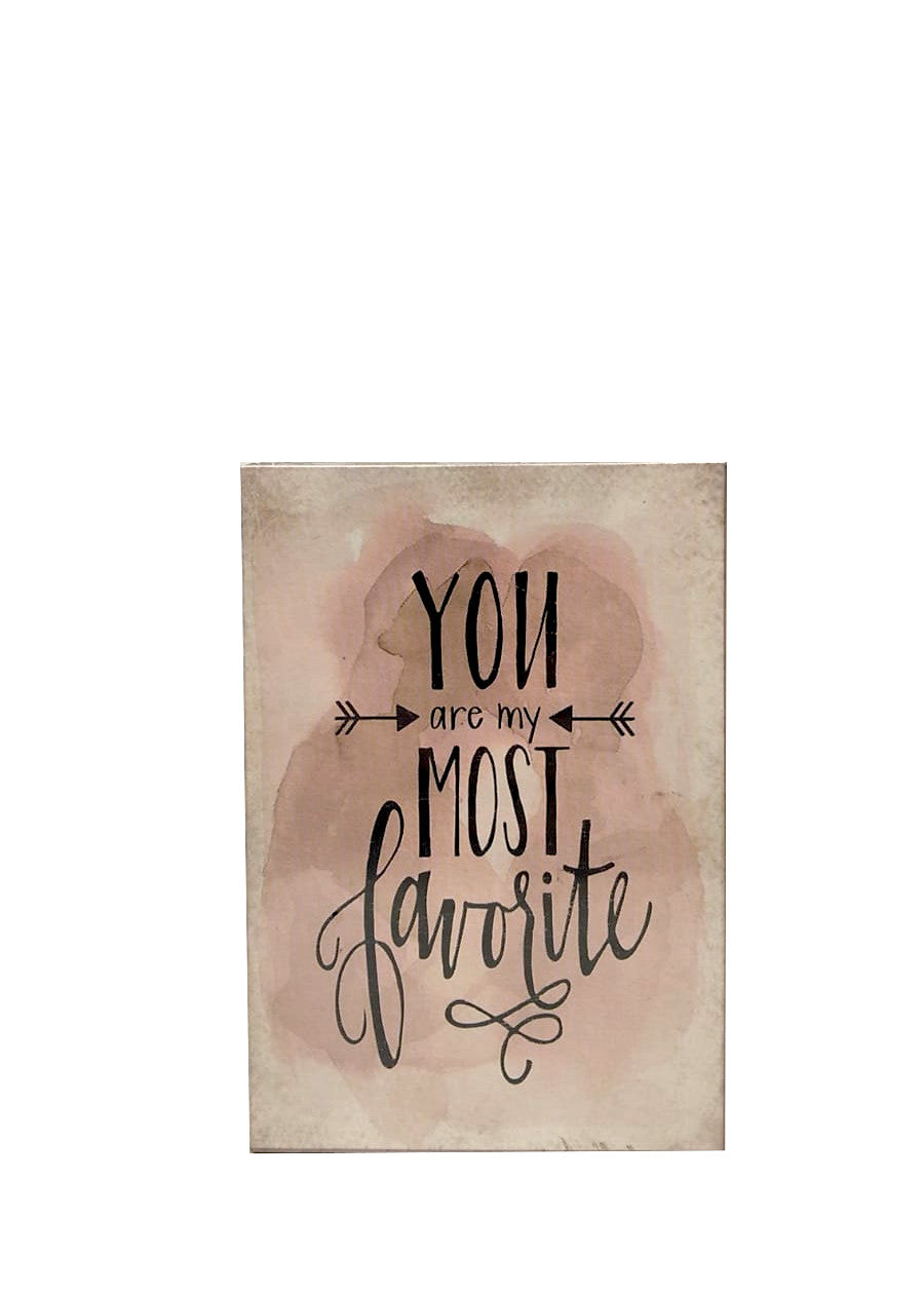 Decorazione da parete "Think Things" Montemaggi You are my most Favourite 