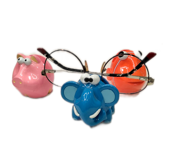 Porta occhiali in resina colorata "Animals" 