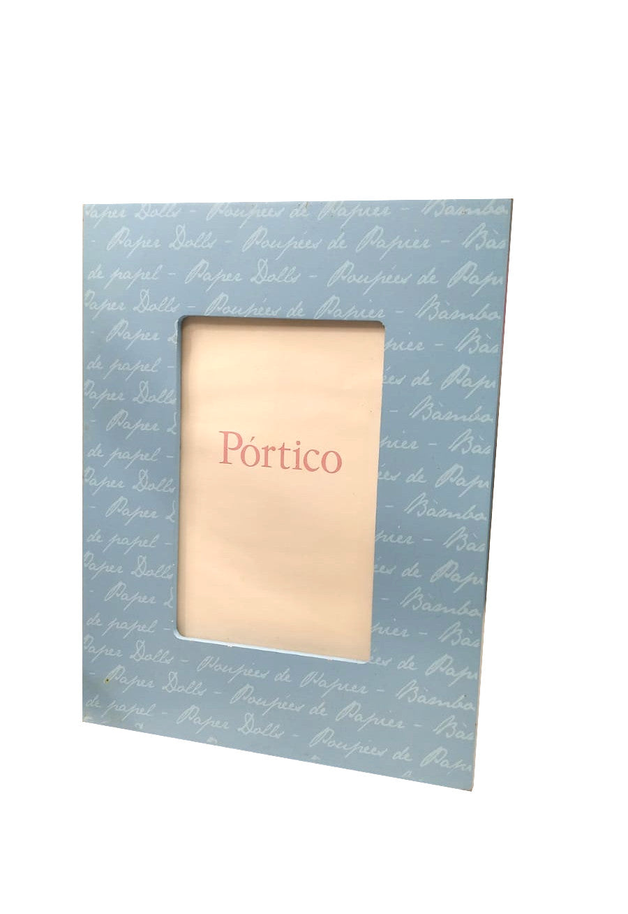 Portafoto in legno decorato con scritte Goovy by Portico
