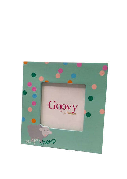 Portafoto in legno decorato Goovy by Portico  pois con pecorella