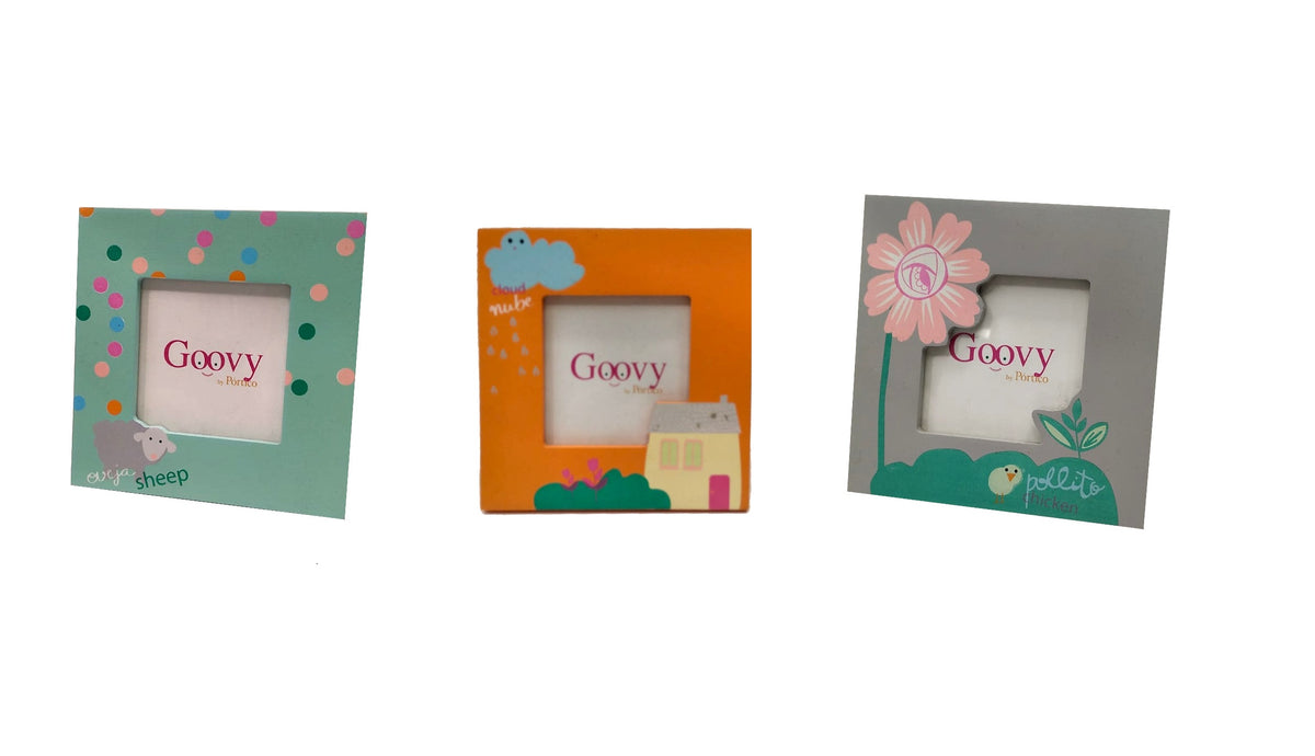 Portafoto in legno decorato Goovy by Portico 
