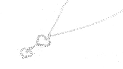 Girocollo placcato argento con pendente "Cuori Silhouette" Vestopazzo