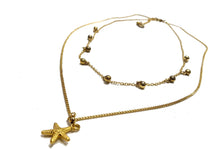 Carica l&#39;immagine nel visualizzatore di Gallery, Collana multifilo con stella marina Vestopazzo placcato oro
