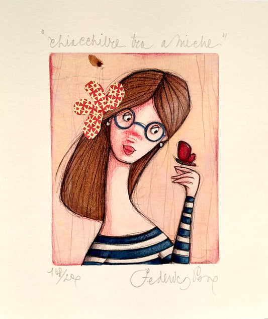 Grafica di Federica Porro "Chiacchiere tra amiche"