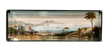 Carica l&#39;immagine nel visualizzatore di Gallery, Fermacarte rettangolare in vetro con vedute di Napoli  veduta sul golfo con Vesuvio
