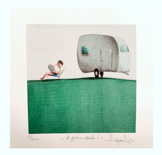 Grafica di Diego Santini "Il giorno ideale"