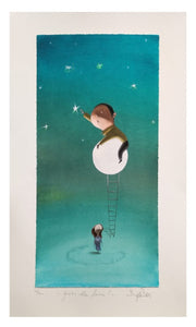 Grafica di Diego Santini "Grazie alla luna!"