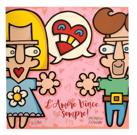 Grafica di Aleandro Roncarà: "L'amore vince sempre"
