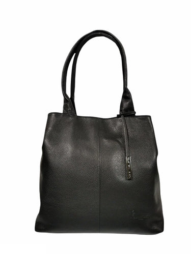 Borsa Shopper in vitello bottalato soft grain 