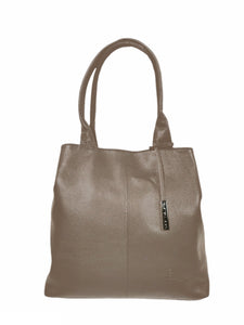 Borsa Shopper in vitello bottalato soft grain "Olivia" Pelletteria Veneta 