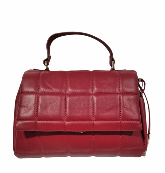 Borsa a mano in pelle con lavorazione matelassè "Luxs" Pelletteria Veneta