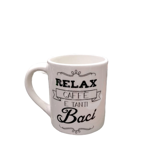 Tazza Mug "Relax, caffè e tanti baci"