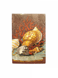 Taccuino Pineider Gallery ""Piano di Tavolo con conchiglie, coralli e perle"