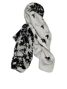 Sciarpa foulard in viscosa Uccelli Rorschach Sachi Vestopazzo
