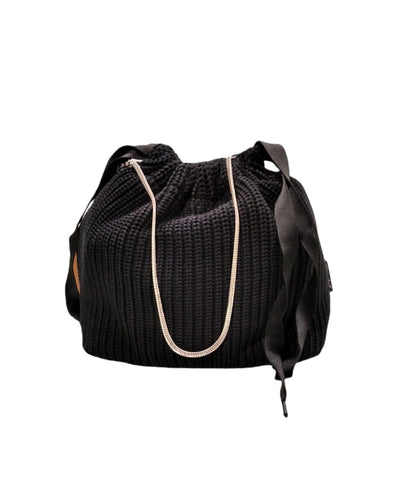 Borsa in maglia a costa inglese "Tricot" Fri-yay
