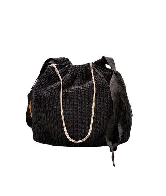Borsa in maglia a costa inglese "Tricot" Fri-yay