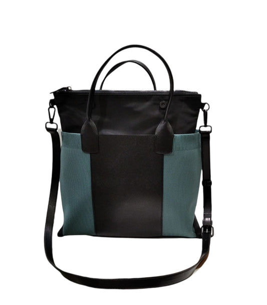 Borsa in tessuto tecnico elasticizzato ottanio "Marta" Fri-yay