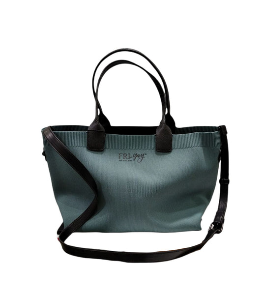 Borsa in tessuto tecnico elasticizzato ottanio "Marta" Fri-yay