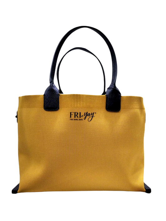 Borsa in tessuto tecnico elasticizzato gialla "Marta" Fri-yay