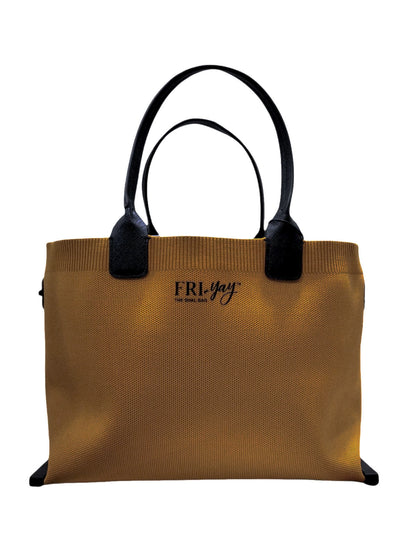 Borsa in tessuto tecnico elasticizzato caffè "Marta" Fri-yay