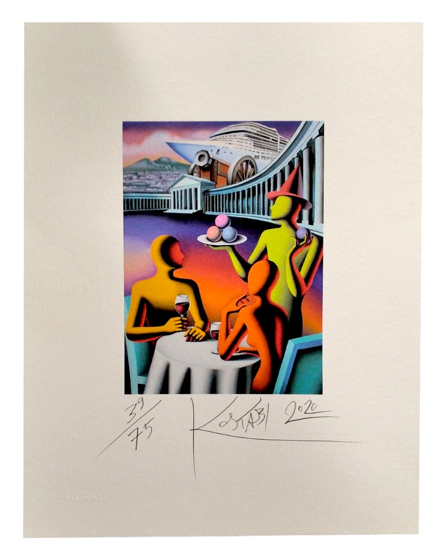 Grafica di Mark Kostabi "The Good Life"