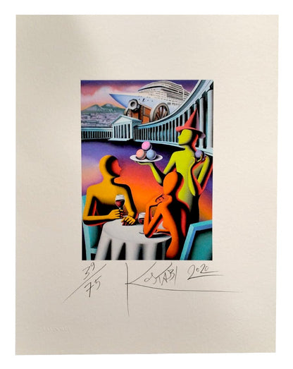 Grafica di Mark Kostabi "The Good Life"