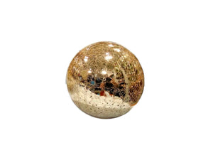 Sfera in vetro dorato con led large