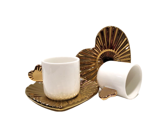 Set tazzine da caffè "Cuore" Hoff Interieur