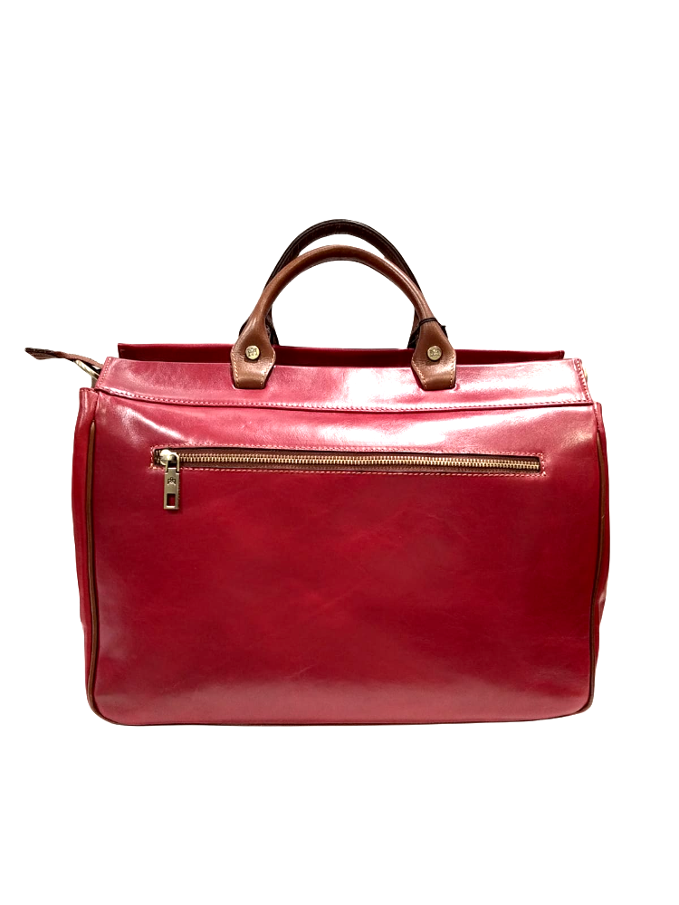 Borsa medico in pelle rossa "Warm and Color" Cuoieria Fiorentina