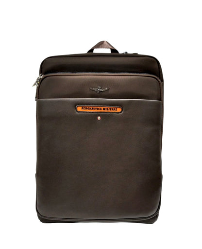 Zaino portacomputer 15,6" in tessuto ed ecopelle Aereonautica Militare
