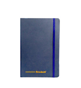 Quaderno a righe con copertina rigida ed elastico "Bombata" blu