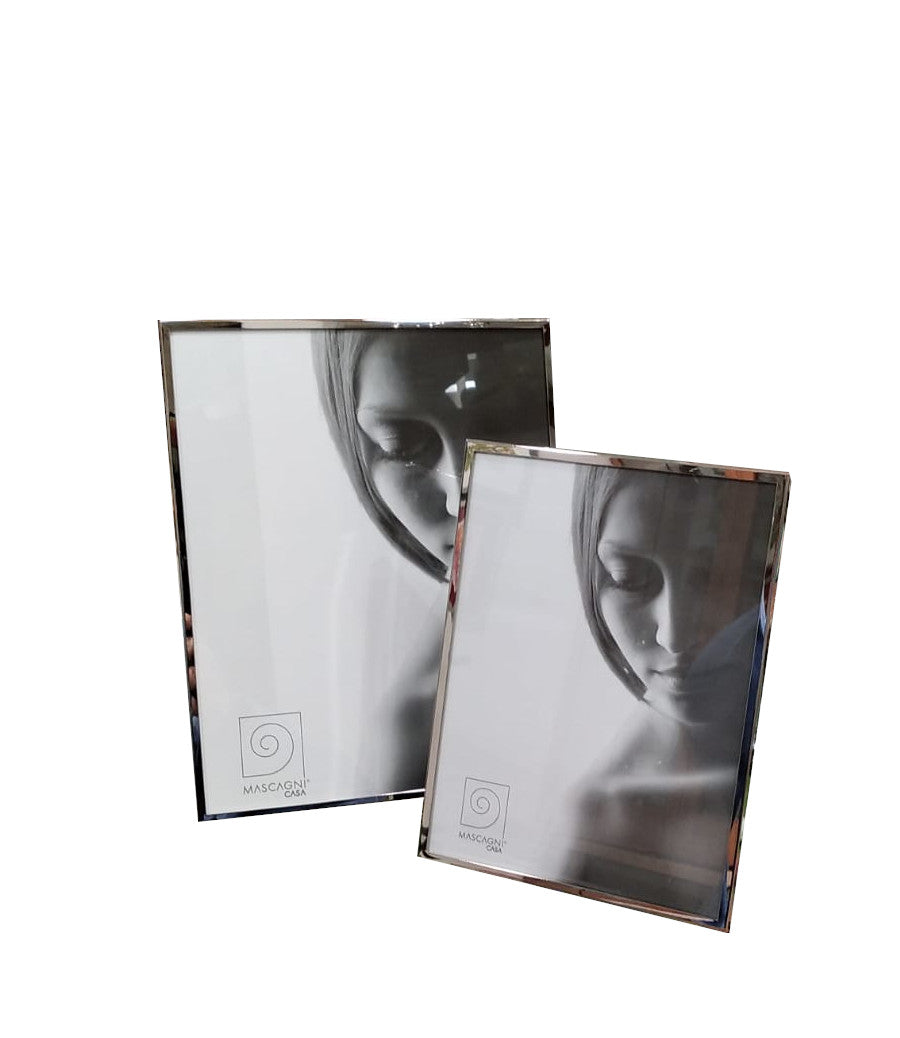 Portafoto  in metallo lucido specchiato "Mirror Silver Frame"
