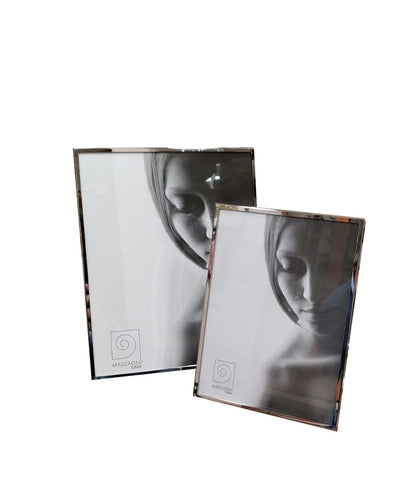 Portafoto  in metallo lucido specchiato "Mirror Silver Frame"
