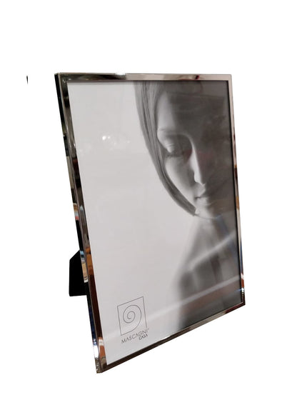 Portafoto  in metallo lucido specchiato "Mirror Silver Frame" 20x25