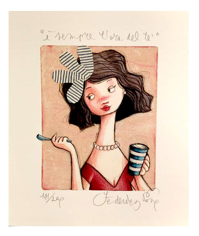 Grafica di Federica Porro "E' sempre l'ora del tè"