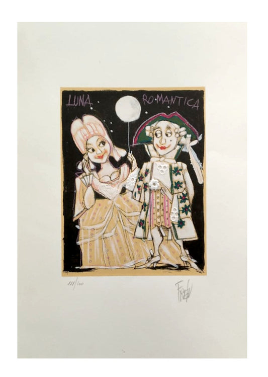 Grafica di Paolo Fresu "Luna Romantica"