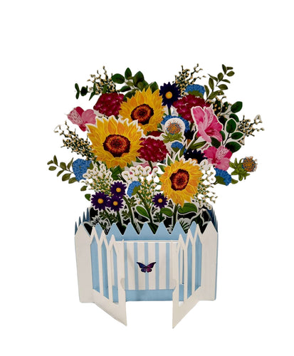 Cartoncino d'auguri floreale 3d 