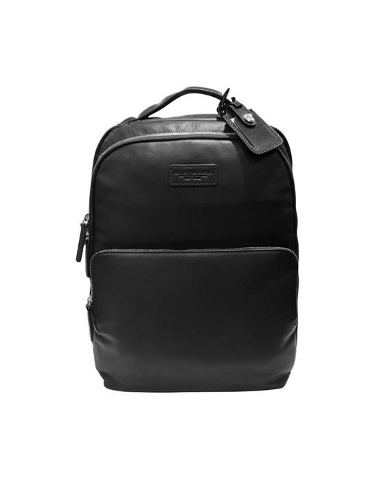 Zaino portacomputer fastcheck 15,6" in pelle "Tech Leather" nero A.G. Spalding & Bros