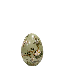 Uovo in ceramica con decoro "Secret Garden" Royal Family Sheffield