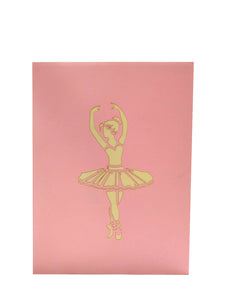 Cartoncino d'auguri tridimensionale Origamo": "Ballerina"