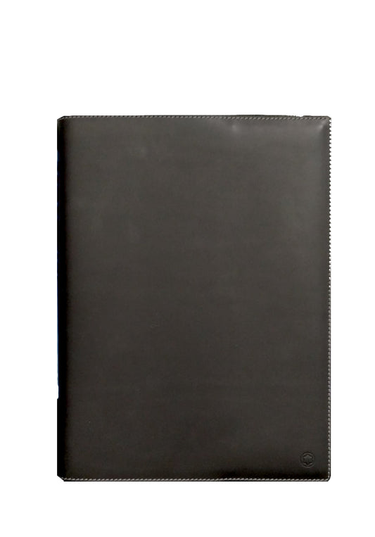 Guaina porta agenda/quaderno A5 in pelle spatolata nera "Montblanc"