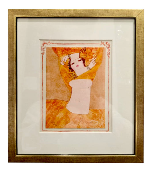 Grafica incorniciata  di Dariush "Danzatrice"