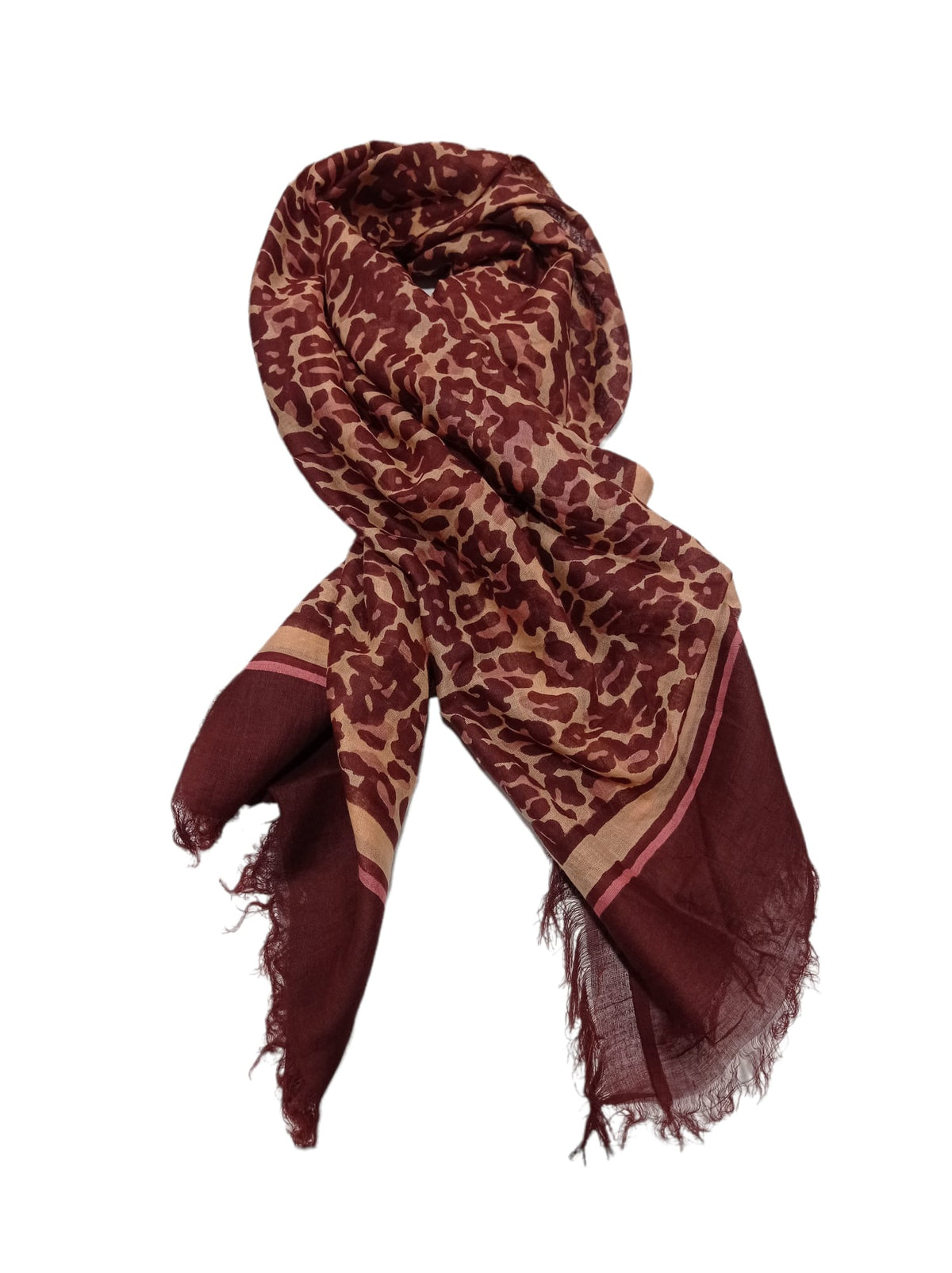 Sciarpa Foulard fantasia Maculata degradè in 100% cotone (disponibile in due varianti)