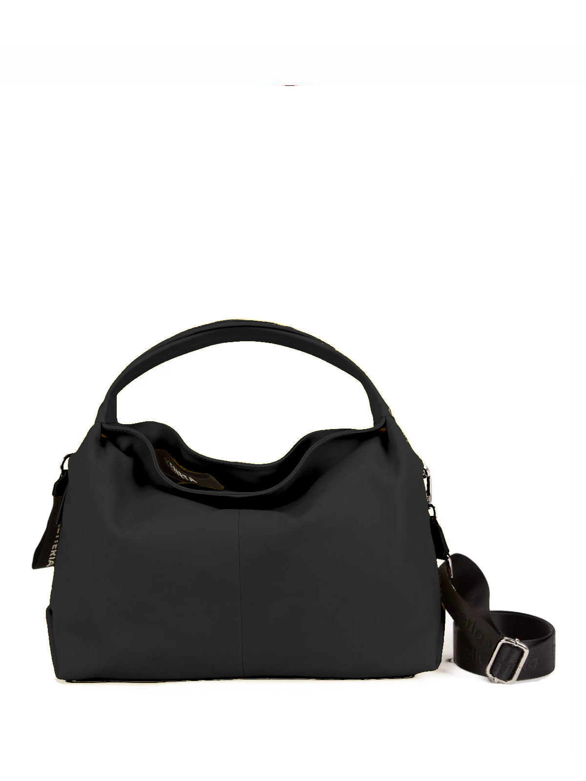 Borsa a spalla con doppi manici in pelle "Daisy" Pelletteria Veneta  nero