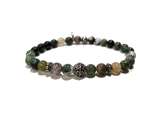 Bracciale in Agata Muschiata "A.G. Spalding & Bros"