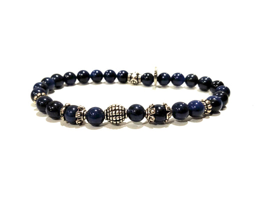 Bracciale in Agata Blu  "A.G. Spalding & Bros"